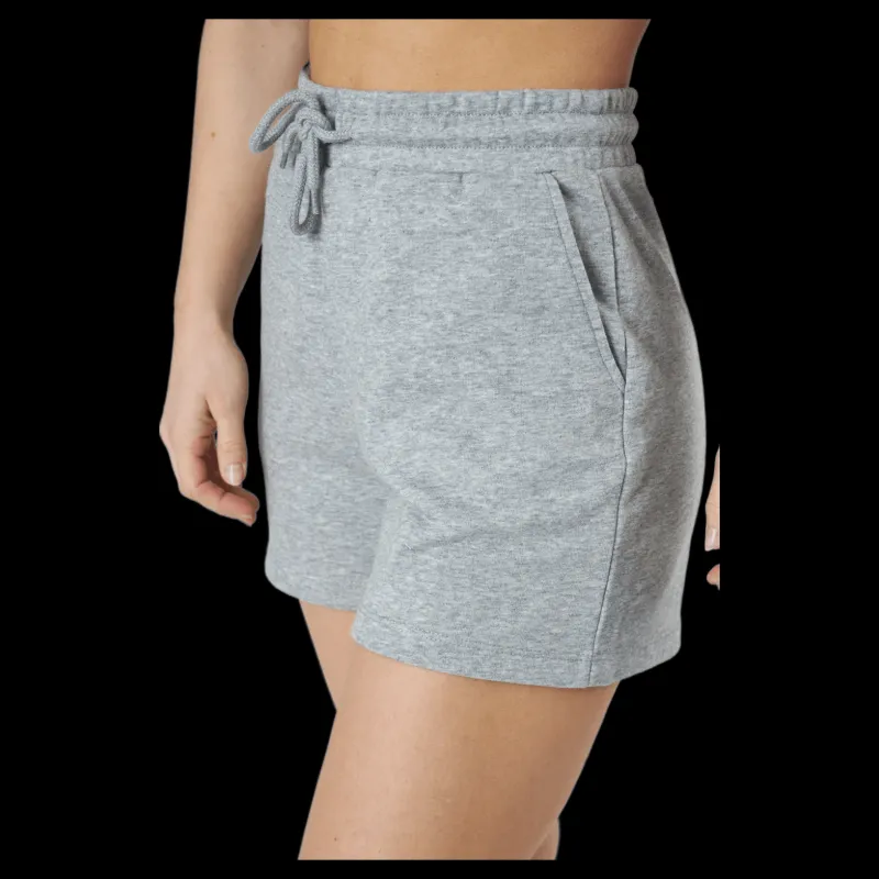 Outlet Pieces Pcchilli Summer Hw Shorts Light Grey Melange Grå