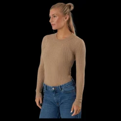 Pieces Pccrista Ls O-neck Knit Bc Silver Mink Rosa Best