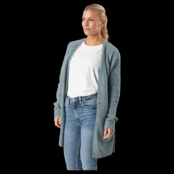 Pieces Pcellen Ls Long Knit Cardigan Trooper