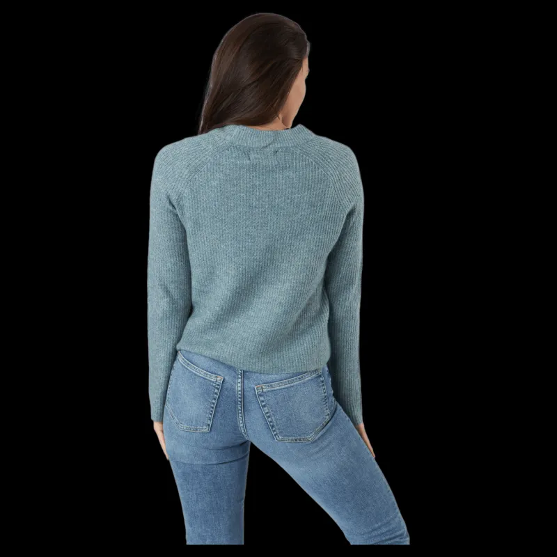 Discount Pieces Pcellen Ls O-neck Knit Bc Trooper Blå