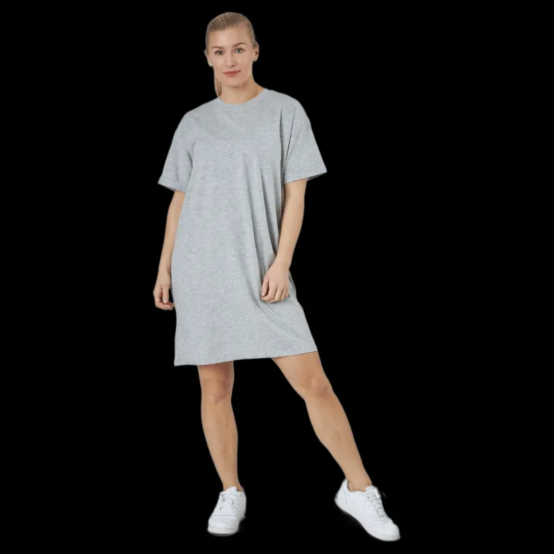 Pieces Pcria Ss Dress Bc Light Grey Melange Grå Sale