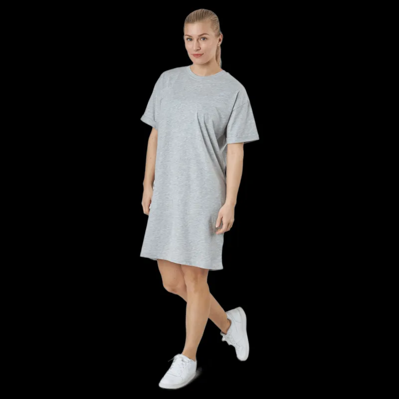 Pieces Pcria Ss Dress Bc Light Grey Melange Grå Sale