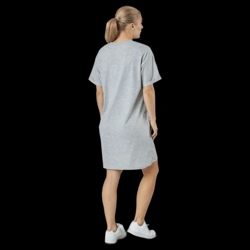 Pieces Pcria Ss Dress Bc Light Grey Melange Grå Sale