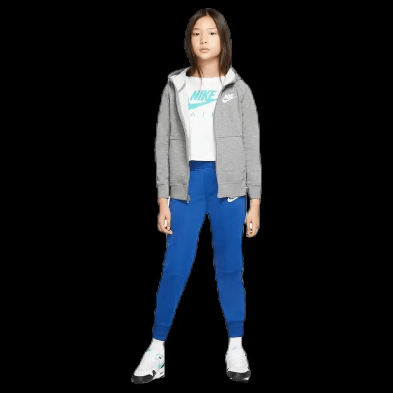 Outlet Nike PE Zip Hoodie Junior Grey Grå
