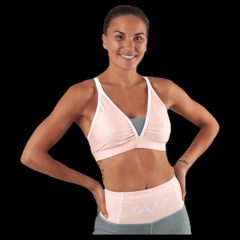 Gavelo Peach Swirl Sports Bra Orange Outlet