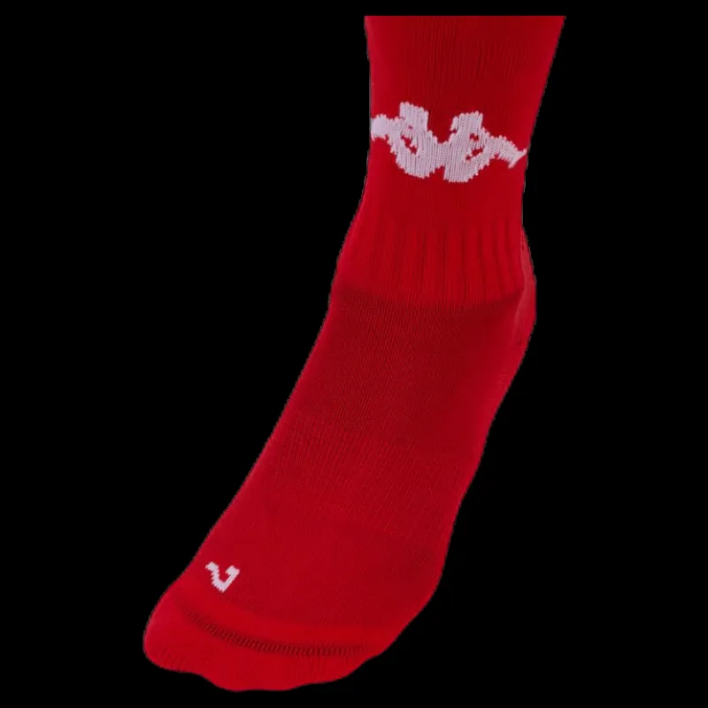 Kappa Penao Soccer Socks 3-Pack Red Röd New