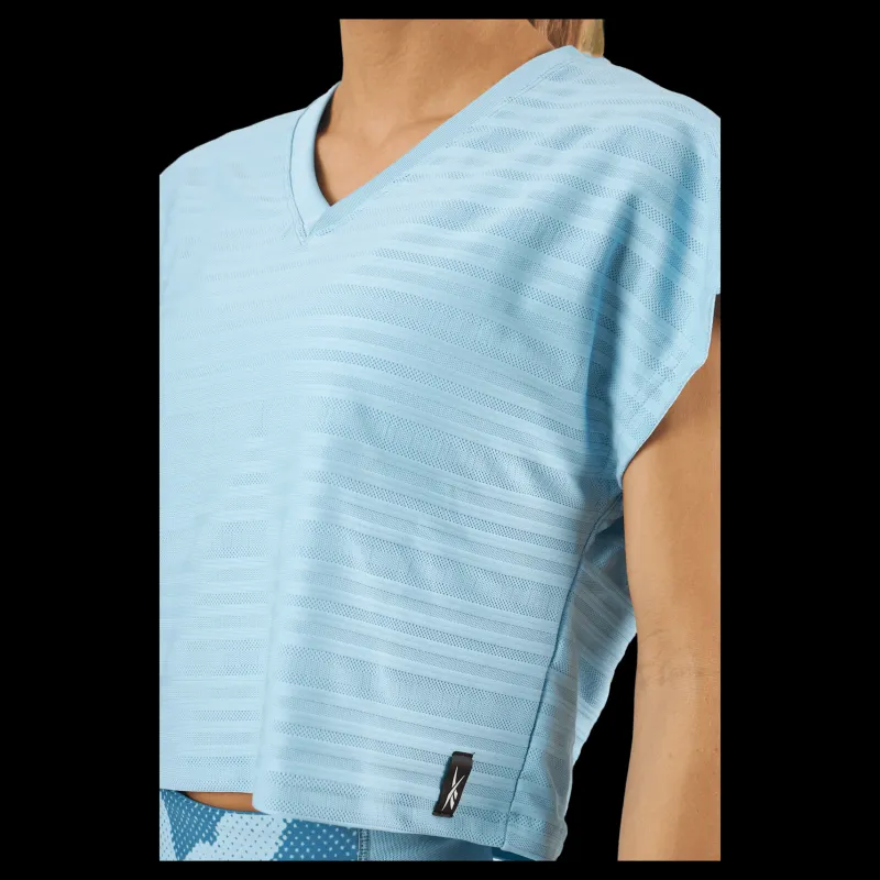 Reebok Perforated T-Shirt Blue Pearl Blå Discount