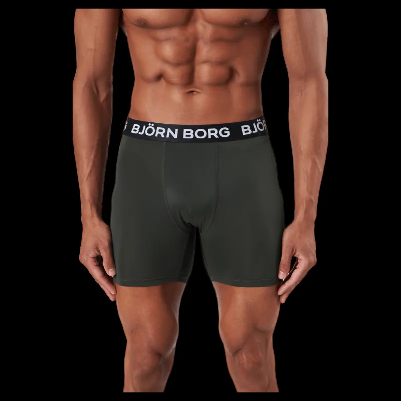 New Björn Borg Performance Boxer 3p Multipack 3 Svart