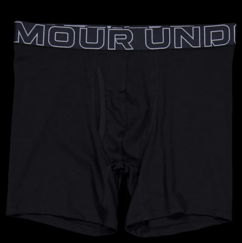 New Under Armour Performance Cotton 3-pack Black Svart