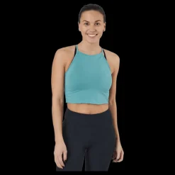 New Better Bodies Performance Crop Hal Teal Green Grön