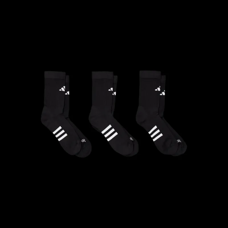 adidas Performance Cushioned Crew Socks 3 Pairs Black Svart Online