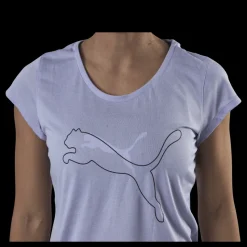 Puma Performance Heather Cat Tee Purple Lila