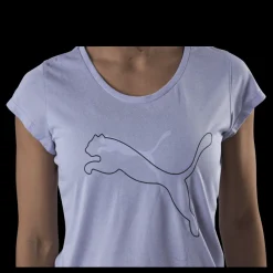 Puma Performance Heather Cat Tee Purple Lila