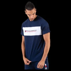Tommy Hilfiger Sport Performance Mesh Tee Blue Blå Discount
