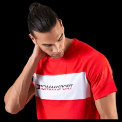 Tommy Hilfiger Sport Performance Mesh Tee Red Röd Discount