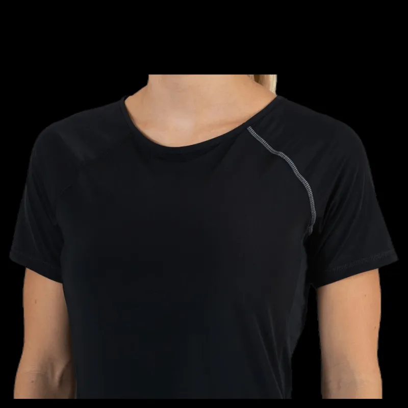 Best Only Play Performance Run Ss Tee Black Svart