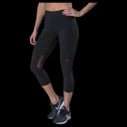 Online Only Play Performance Run 3/4 Tights Black Svart