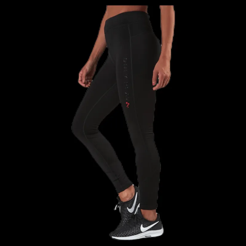 Only Play Performance Run Brushed Tights Black Svart Clearance