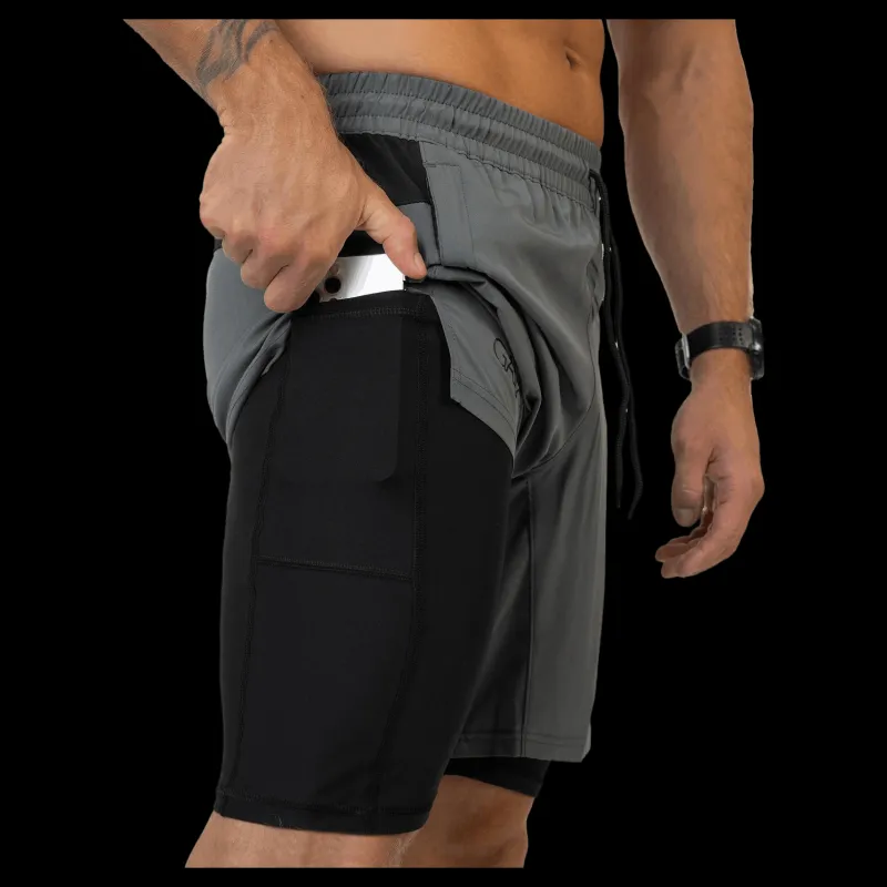 Hot Gavelo Performance Shorts Basic Grey Grå