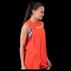 Tommy Hilfiger Sport Performance Tank Top Logo Orange