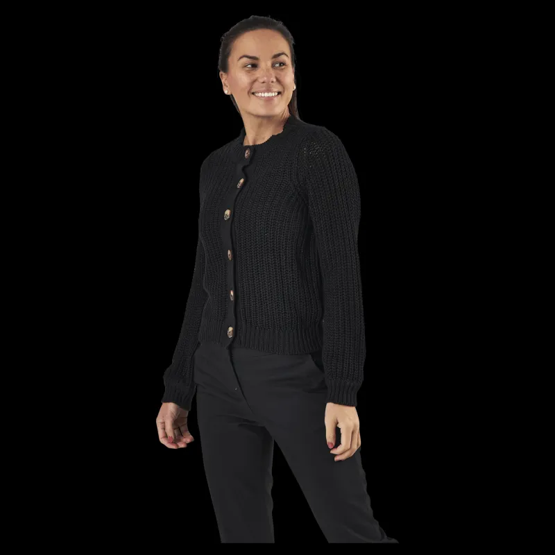 Pieces Petula Ls Knit Cardigan Black Svart Discount