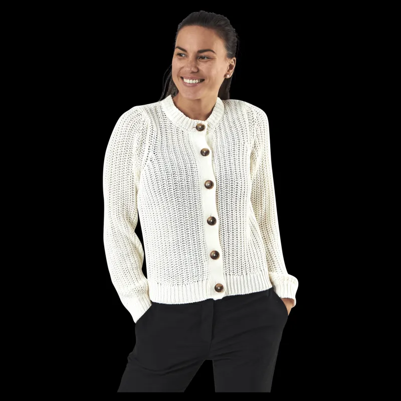 Discount Pieces Petula Ls Knit Cardigan White Vit