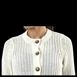 Discount Pieces Petula Ls Knit Cardigan White Vit