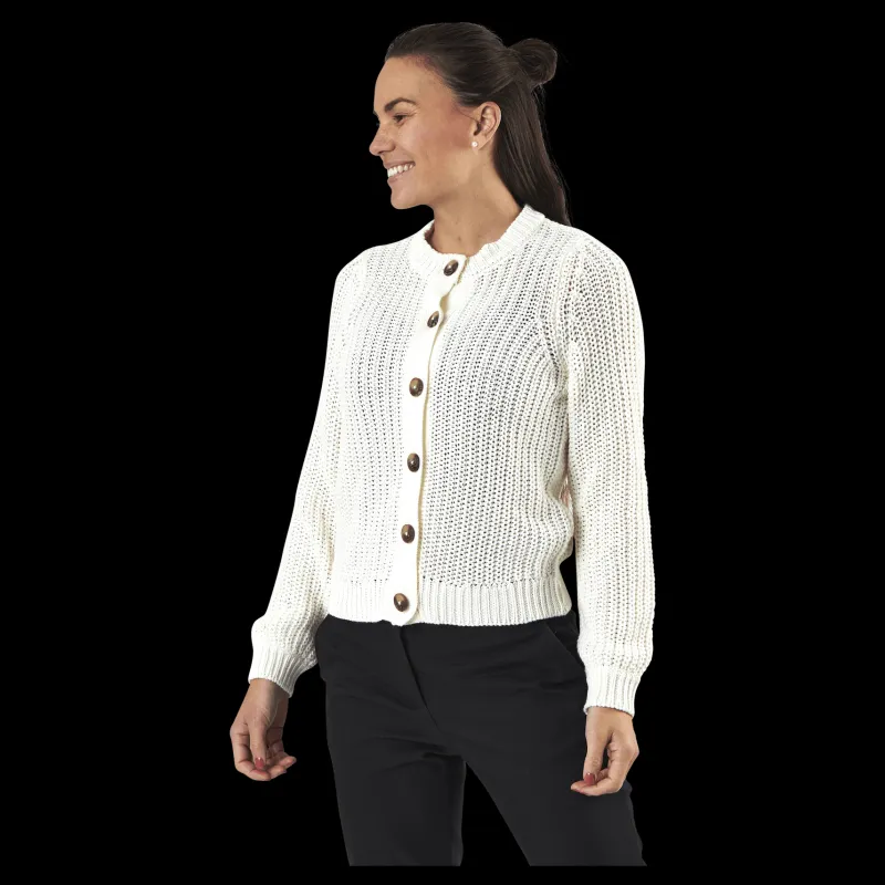 Discount Pieces Petula Ls Knit Cardigan White Vit