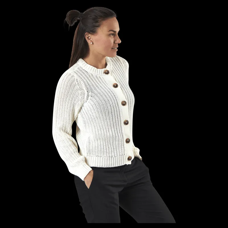 Discount Pieces Petula Ls Knit Cardigan White Vit
