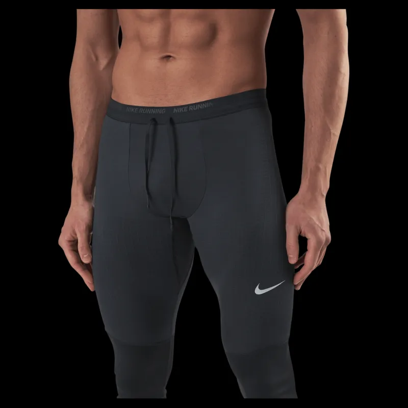 Nike Phenom Elite Men's Running Tights BLACK/REFLECTIVE SILV Svart Outlet