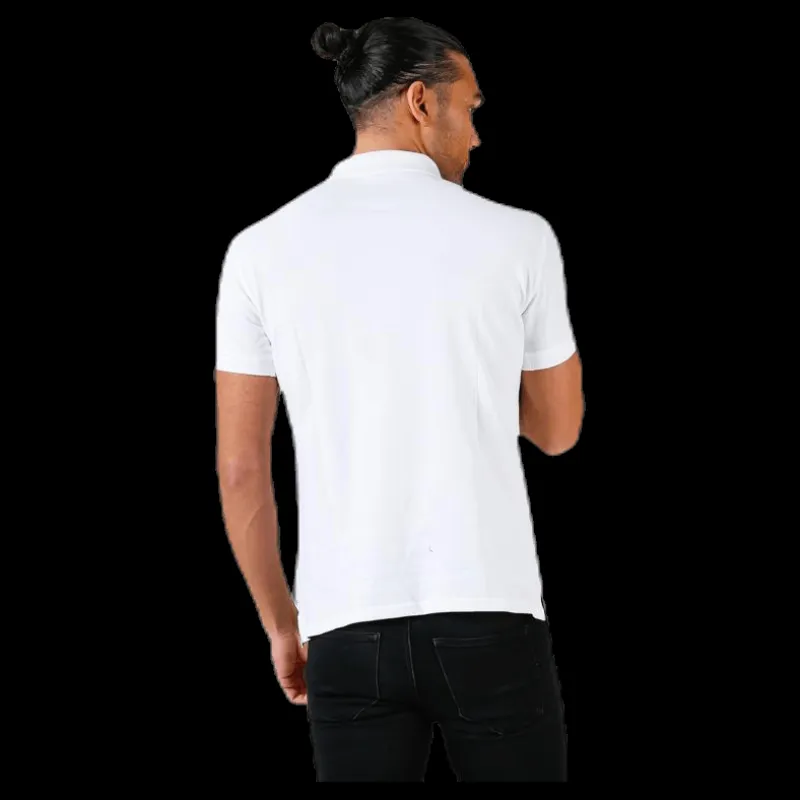 Bread & Boxers Pique Polo Shirt White Vit New