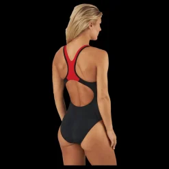 Online Speedo Placement Laneback Black/red Svart