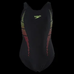 Speedo Plastisol Placement Muscleback Black/Yellow Svart och Gul Clearance