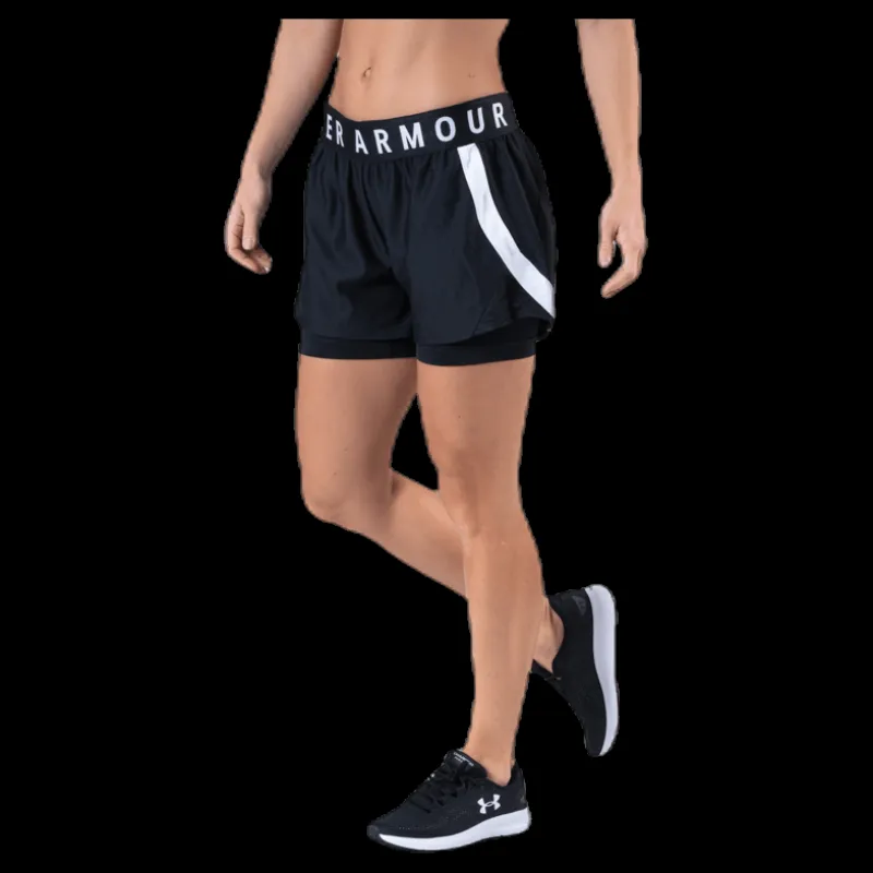Outlet Under Armour Play Up 2-in-1 Shorts Black Svart