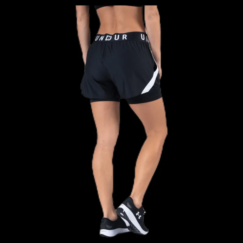 Outlet Under Armour Play Up 2-in-1 Shorts Black Svart