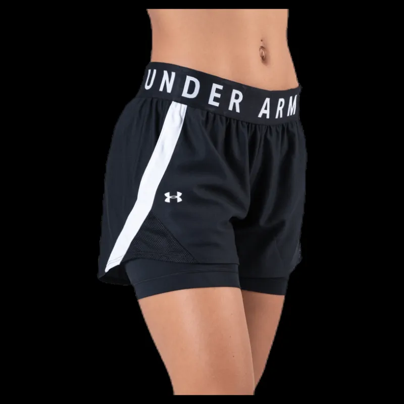 Outlet Under Armour Play Up 2-in-1 Shorts Black Svart