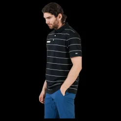 Best Nike Player Striped Polo White/Black Svart