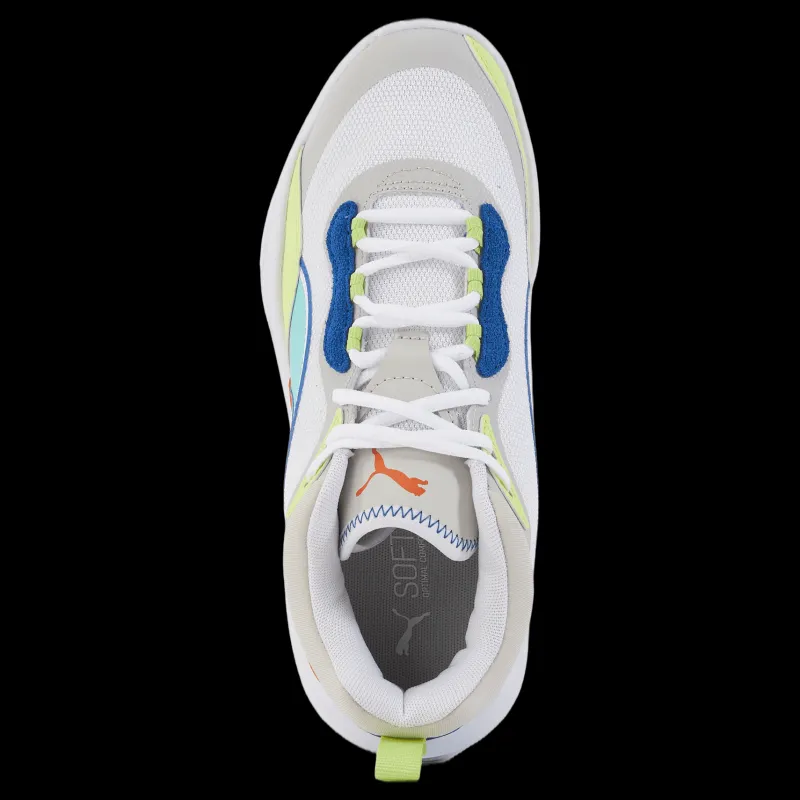 Hot Puma Playmaker Jr White-mint-victoria Blue Flerfärgad