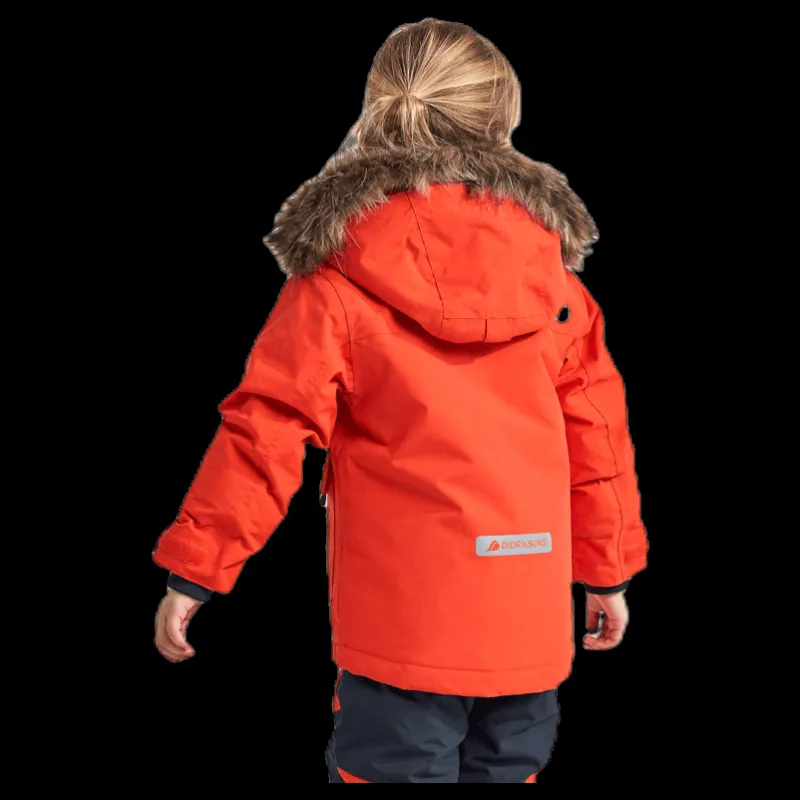 Didriksons Polarbjörnen Parka Orange Hot