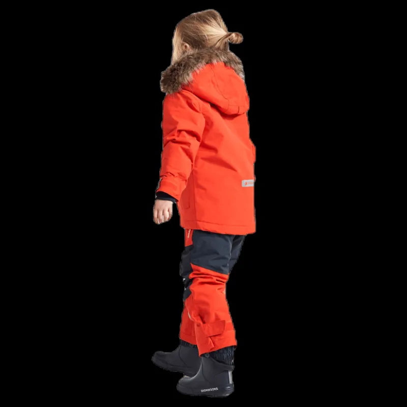 Didriksons Polarbjörnen Parka Orange Hot