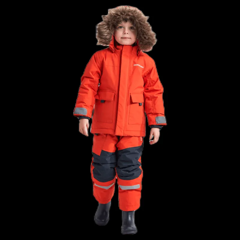Didriksons Polarbjörnen Parka Orange Hot