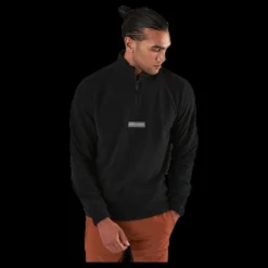 Clearance Jack & Jones Polars Sweat Half Zip Black Svart