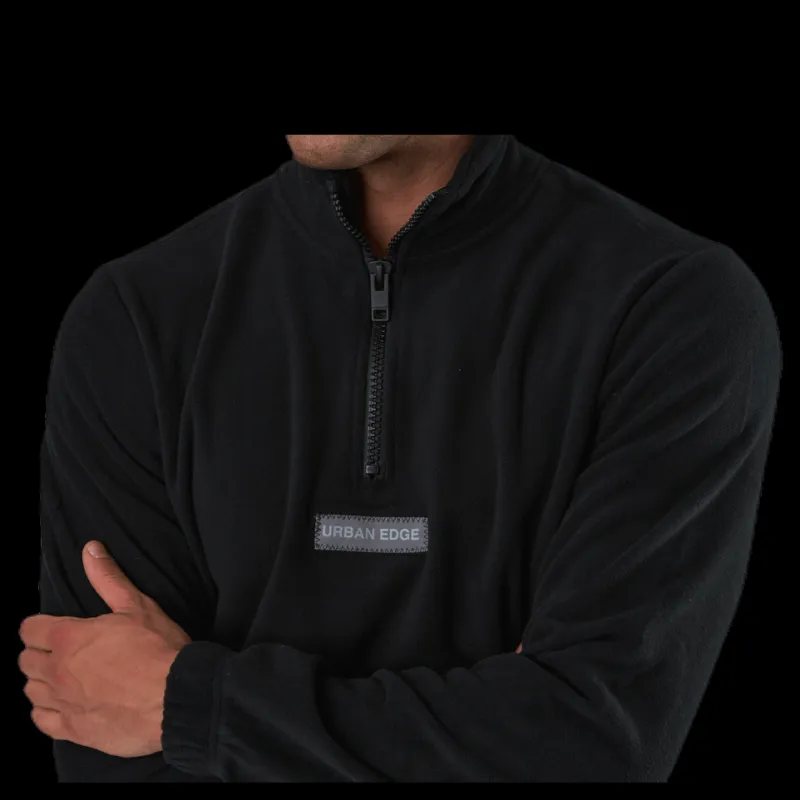 Clearance Jack & Jones Polars Sweat Half Zip Black Svart