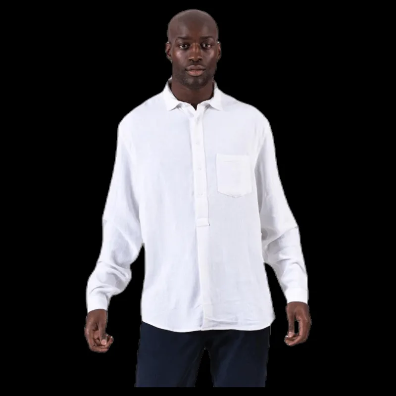 Online Resteröds Pop Over Shirt White Vit