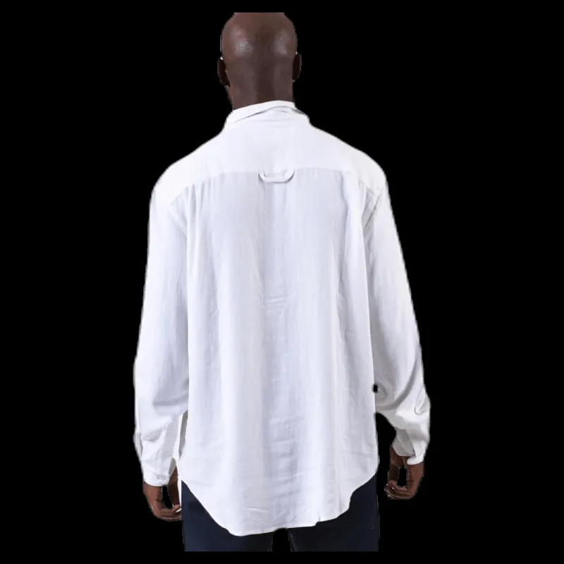 Online Resteröds Pop Over Shirt White Vit