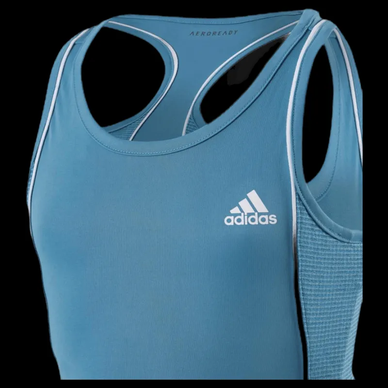 Clearance adidas Tennis Pop Up Tank Blue/White Blå