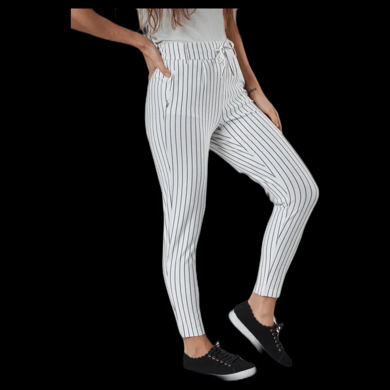 Only Poptrash Easy Rush Stripe Pnt White Vit