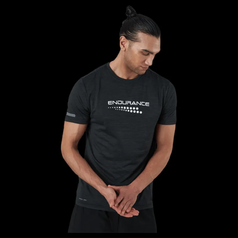 Endurance Portofino M S/S Performance Tee Black Svart Outlet