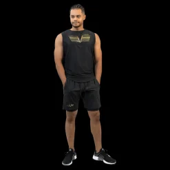 Gavelo Power Sleeveless Tee Black&gold Svart Hot