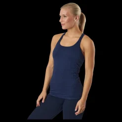 Outlet Famme Power Tank Top Navy Blue Blå